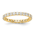 14k 1.5CT Shared Prong Diamond Eternity Band
