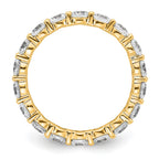 14k Polished Shared Prong 2 carat Diamond Complete Eternity Band