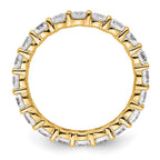 14k Polished Shared Prong 2 carat Diamond Complete Eternity Band
