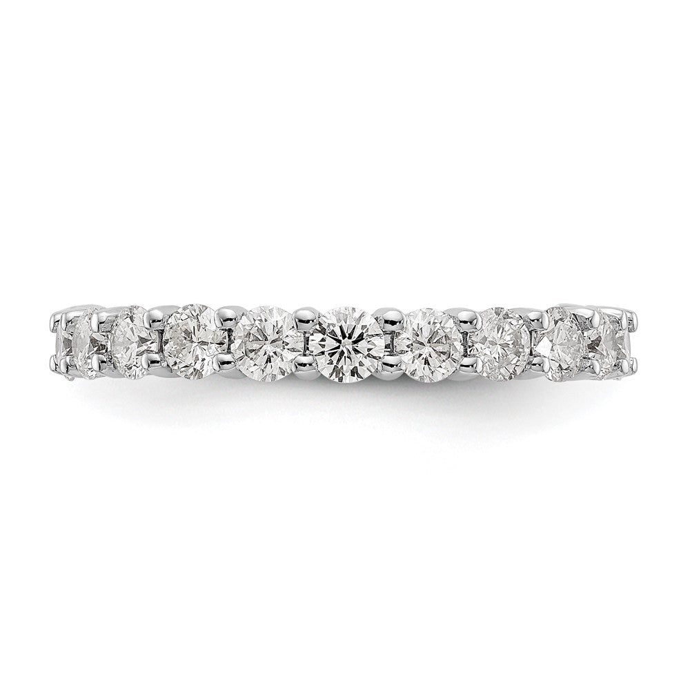 14k White Gold 2 carat Lab Grown Diamond VS/SI+ G+ Complete Shared Prong Eternity Band