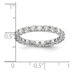 14k White Gold 2 carat Lab Grown Diamond VS/SI+ G+ Complete Shared Prong Eternity Band