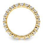 14k Polished Shared Prong 2 carat Diamond Complete Eternity Band