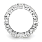 14k White Gold Polished Shared Prong 3 carat Diamond Complete Eternity Band