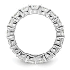 14k White Gold Polished Shared Prong 3 carat Diamond Complete Eternity Band