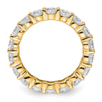 14k Polished Shared Prong 3 carat Diamond Complete Eternity Band