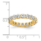 14k Polished Shared Prong 3 carat Diamond Complete Eternity Band