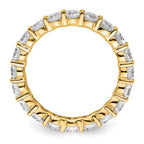 14k Polished Shared Prong 3 carat Diamond Complete Eternity Band