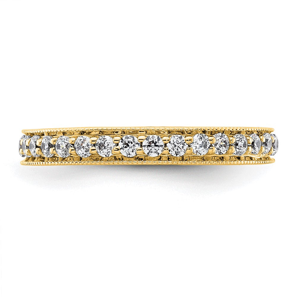 14k Polished Vintage 1/2 carat Diamond Complete Eternity Band