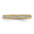 14k Polished Vintage 1/2 carat Diamond Complete Eternity Band