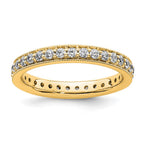 14k Polished Vintage 1/2 carat Diamond Complete Eternity Band