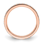 14k Rose Gold Polished Vintage 1/2 carat Diamond Complete Eternity Band