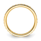 14k Polished Vintage 1/2 carat Diamond Complete Eternity Band