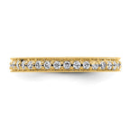 14k Polished Vintage 1/2 carat Diamond Complete Eternity Band