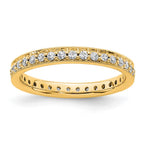 14k Polished Vintage 1/2 carat Diamond Complete Eternity Band