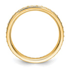 14k Polished Vintage 1/2 carat Diamond Complete Eternity Band