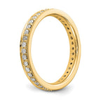 14k Polished Vintage 1/2 carat Diamond Complete Eternity Band