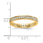 14k Polished Vintage 1/2 carat Diamond Complete Eternity Band