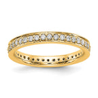14k Polished Vintage 1/2 carat Diamond Complete Eternity Band