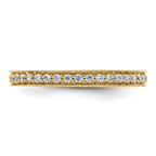 14k Polished Vintage 1/2 carat Diamond Complete Eternity Band