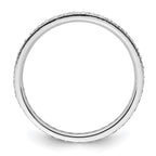 14k White Gold Polished Vintage 1/2 carat Diamond Complete Eternity Band