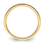 14k Polished Vintage 1/2 carat Diamond Complete Eternity Band