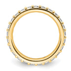 14k Polished Vintage 1 carat Diamond Complete Eternity Band