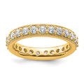 14k Polished Vintage 1 carat Diamond Complete Eternity Band