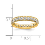 14k Polished Vintage 1 carat Diamond Complete Eternity Band