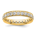 14k Polished Vintage 1 carat Diamond Complete Eternity Band