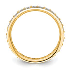 14k Polished Vintage 1 carat Diamond Complete Eternity Band