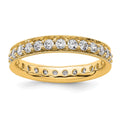 14k Polished Vintage 1 carat Diamond Complete Eternity Band