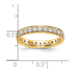 14k Polished Vintage 1 carat Diamond Complete Eternity Band