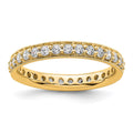 14k Polished Vintage 1 carat Diamond Complete Eternity Band