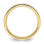 14k Polished Vintage 1 carat Diamond Complete Eternity Band