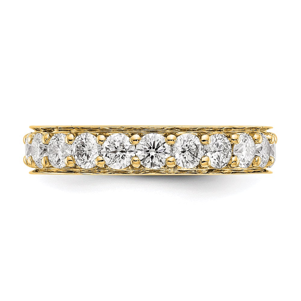 14k Polished Vintage 2ct Diamond Eternity Band