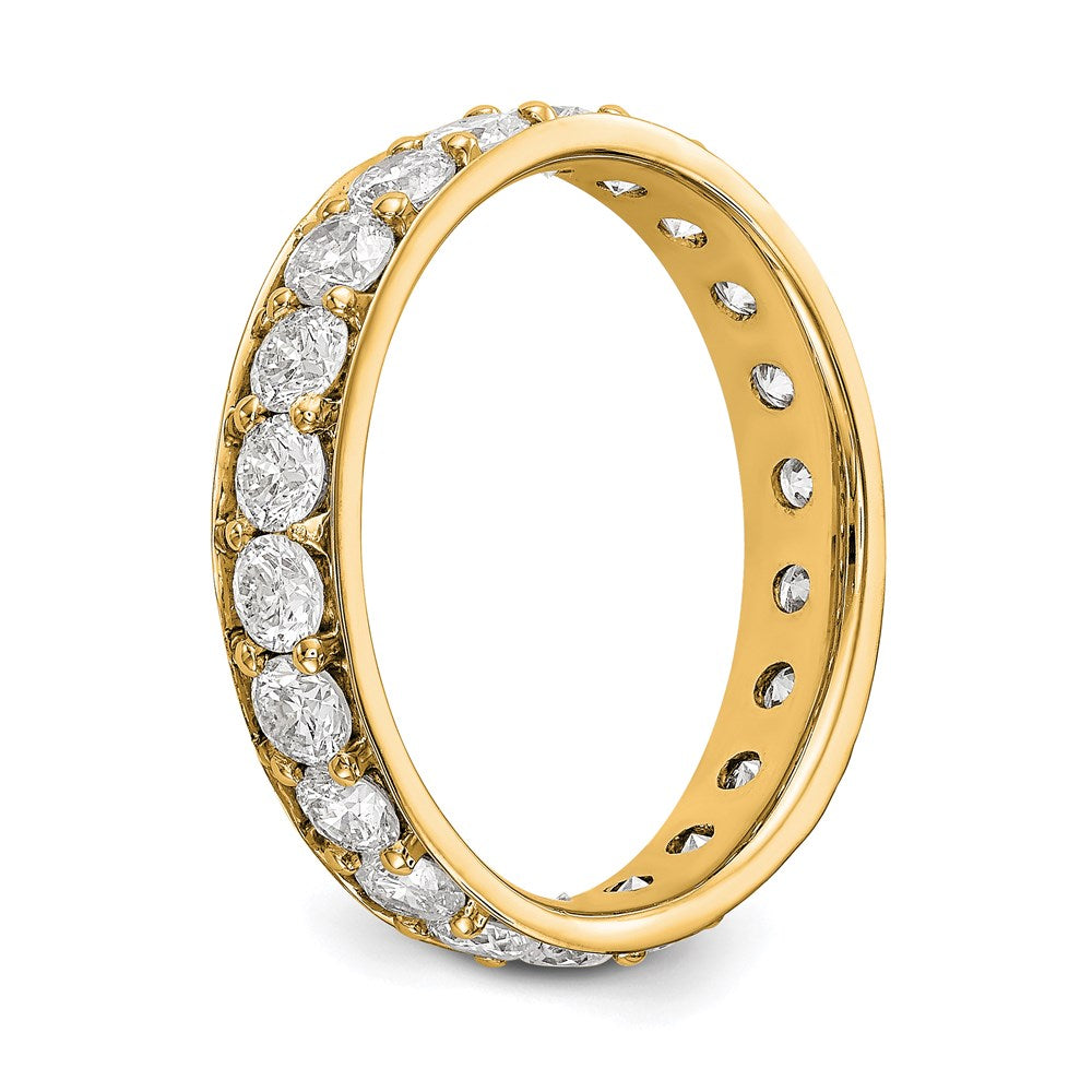 14k Polished Vintage 2ct Diamond Eternity Band