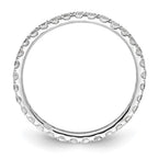 True Origin 14K White Gold 1/2 carat Lab Grown Diamond VS+ F+ Complete Eternity Band