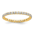 14k Polished U-Shared Prong 1/2 carat Diamond Complete Eternity Band