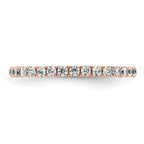 True Origin 14K Rose Gold 1/2 carat Lab Grown Diamond VS+ F+ Complete Eternity Band