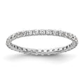True Origin 14K White Gold 1/2 carat Lab Grown Diamond VS+ F+ Complete Eternity Band