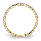 True Origin 14K Yellow Gold 1/2 carat Lab Grown Diamond VS+ F+ Complete Eternity Band