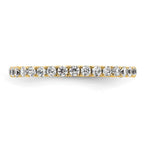 14k Polished U-Shared Prong 1/2 carat Diamond Complete Eternity Band