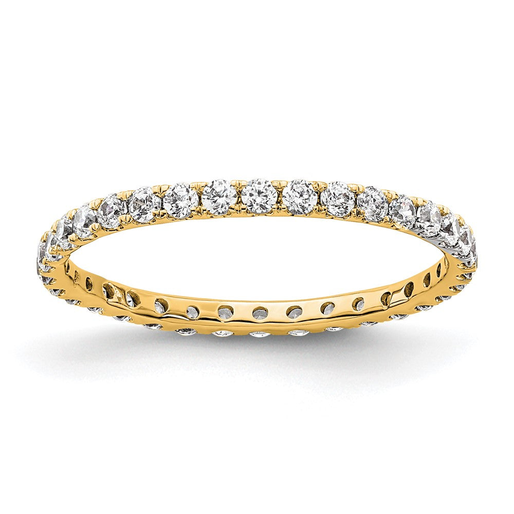14k Polished U-Shared Prong 1/2 carat Diamond Complete Eternity Band