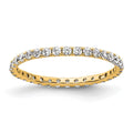 14k Polished U-Shared Prong 1/2 carat Diamond Complete Eternity Band