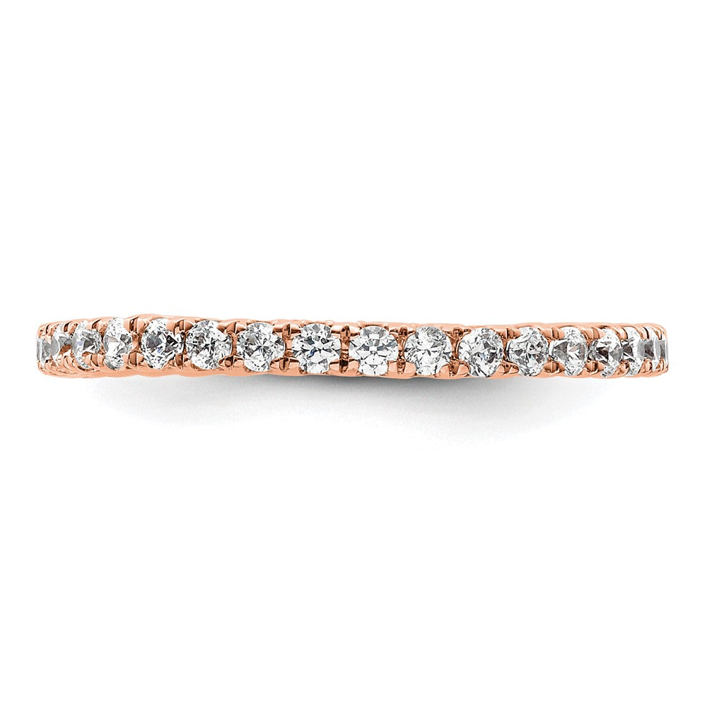 True Origin 14K Rose Gold 1/2 carat Lab Grown Diamond VS+ F+ Complete Eternity Band