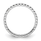 True Origin 14K White Gold 1/2 carat Lab Grown Diamond VS+ F+Size 6 Complete Eternity Band