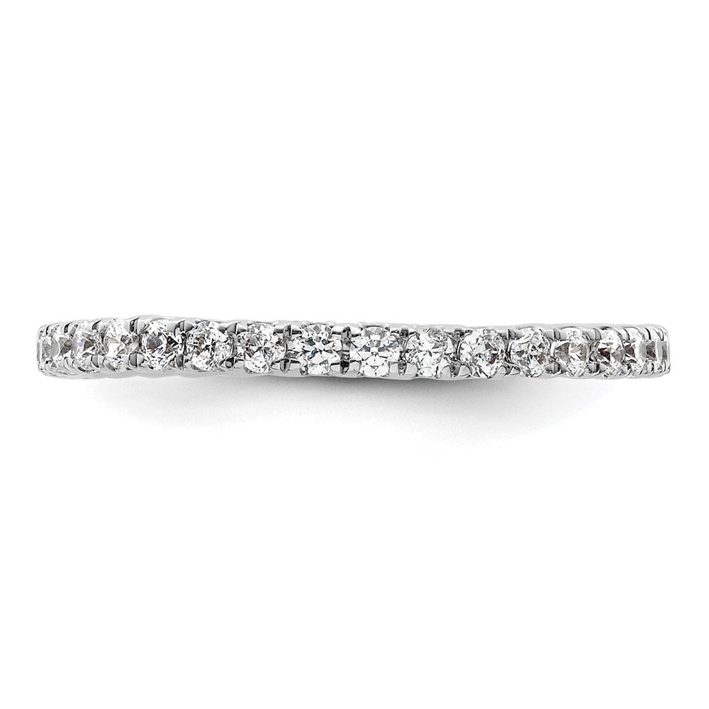 True Origin 14K White Gold 1/2 carat Lab Grown Diamond VS+ F+ Complete Eternity Band