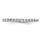 True Origin 14K White Gold 1/2 carat Lab Grown Diamond VS+ F+Size 6 Complete Eternity Band