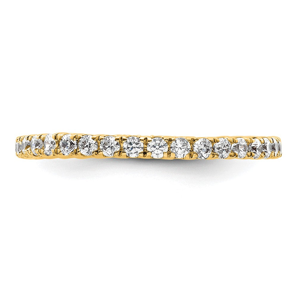 14k Polished U-Shared Prong 1/2 carat Diamond Complete Eternity Band