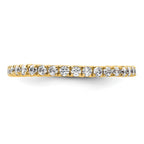 True Origin 14K Yellow Gold 1/2 carat Lab Grown Diamond VS+ F+ Complete Eternity Band
